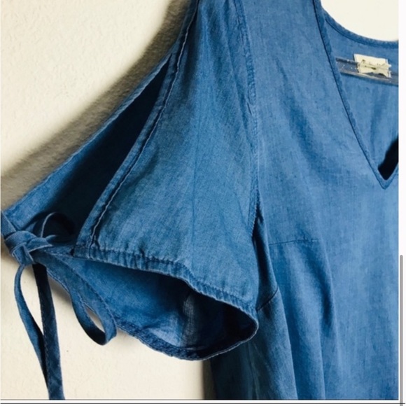 Madewell Women’s Chambray Short Sleeve Top XS - Picture 4 of 4